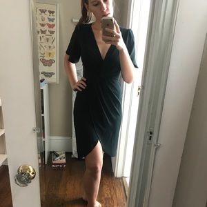 Dark green Zara wrap dress - never worn